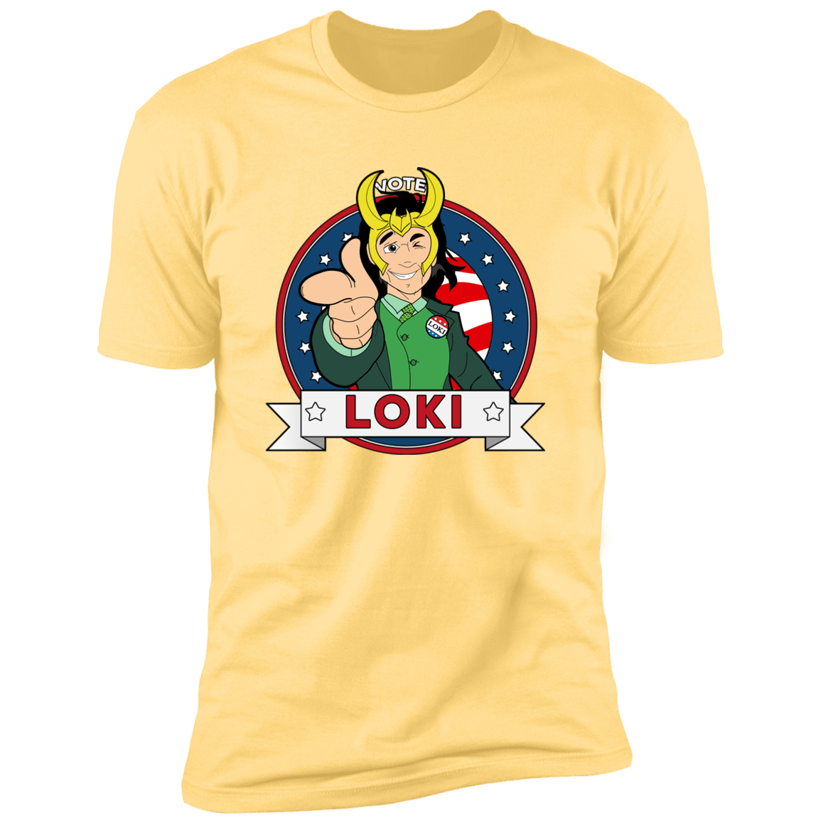 T-Shirts Banana Cream / S Vote Loki Men's Premium T-Shirt