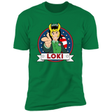T-Shirts Kelly Green / S Vote Loki Men's Premium T-Shirt