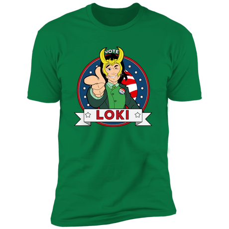 T-Shirts Kelly Green / S Vote Loki Men's Premium T-Shirt