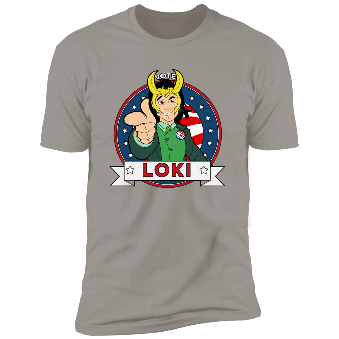 T-Shirts Light Grey / S Vote Loki Men's Premium T-Shirt