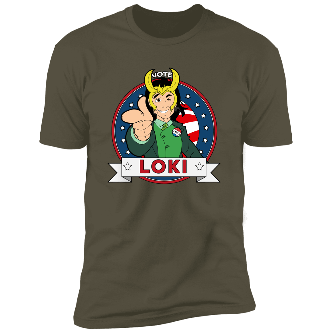 T-Shirts Military Green / S Vote Loki Men's Premium T-Shirt