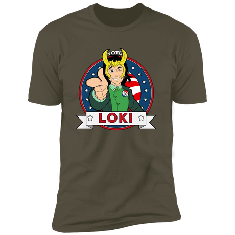 T-Shirts Military Green / S Vote Loki Men's Premium T-Shirt