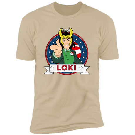 T-Shirts Sand / S Vote Loki Men's Premium T-Shirt