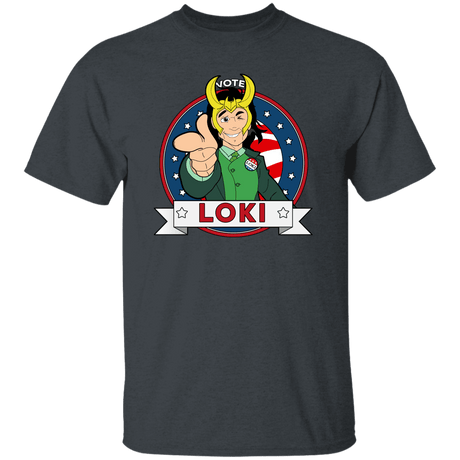 T-Shirts Dark Heather / S Vote Loki T-Shirt