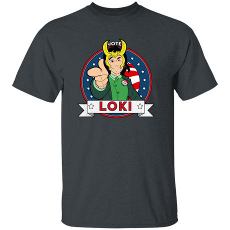 T-Shirts Dark Heather / YXS Vote Loki Youth T-Shirt