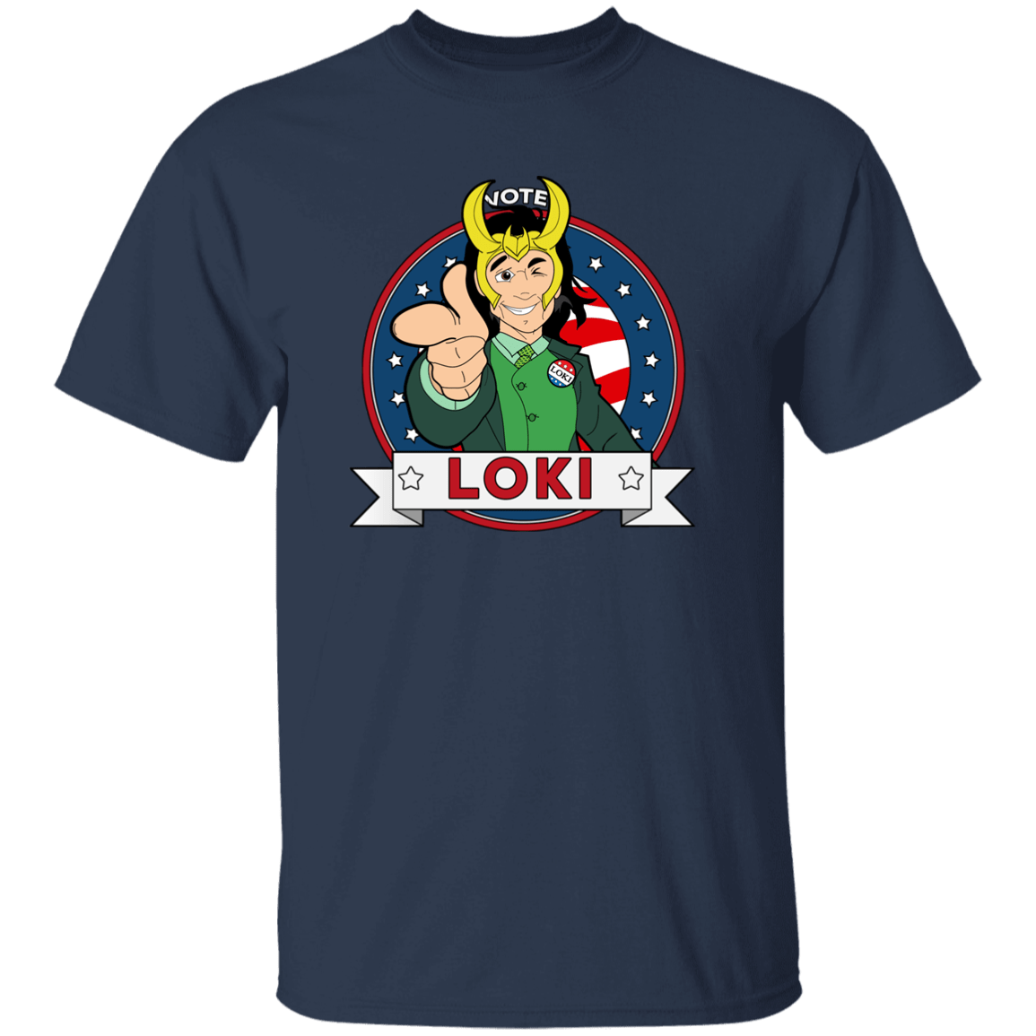 T-Shirts Navy / YXS Vote Loki Youth T-Shirt