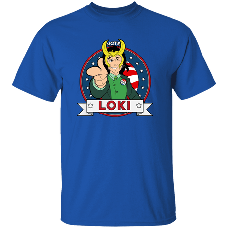 T-Shirts Royal / YXS Vote Loki Youth T-Shirt