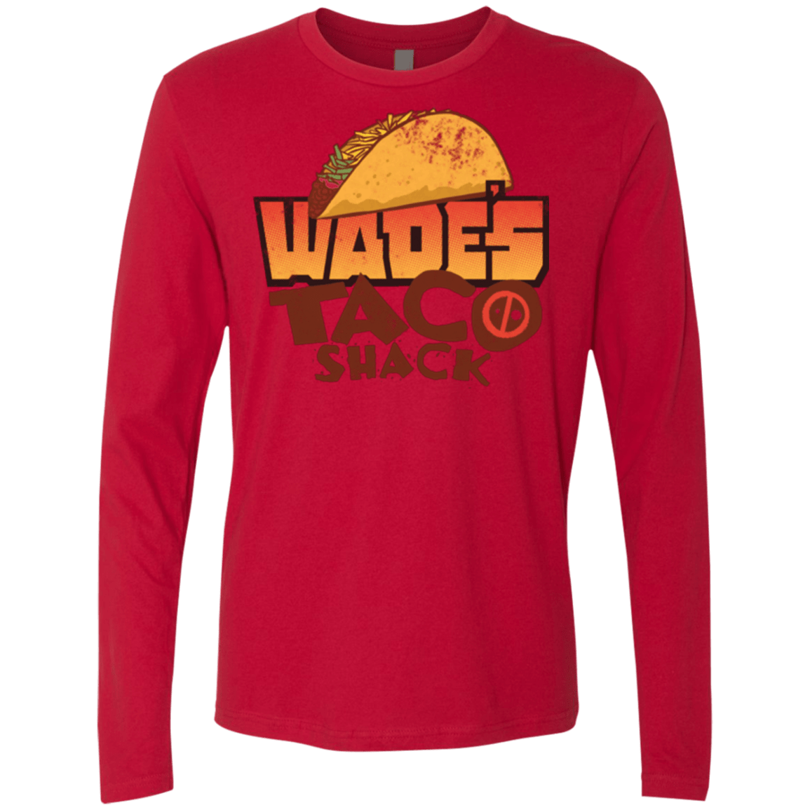 T-Shirts Red / Small Wade Tacos Men's Premium Long Sleeve
