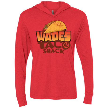 T-Shirts Vintage Red / X-Small Wade Tacos Triblend Long Sleeve Hoodie Tee