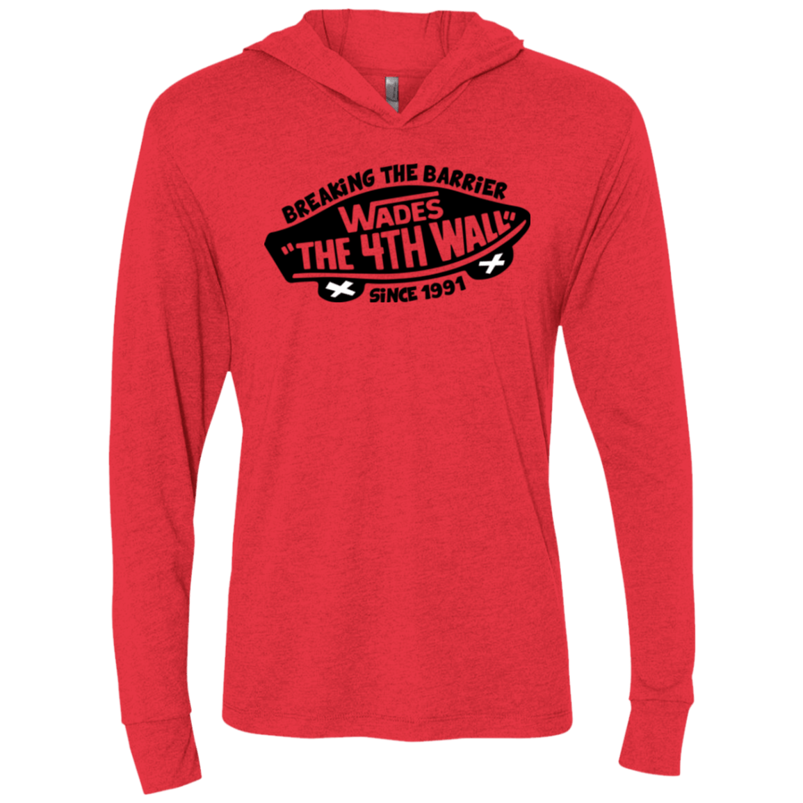 T-Shirts Vintage Red / X-Small Wades Triblend Long Sleeve Hoodie Tee