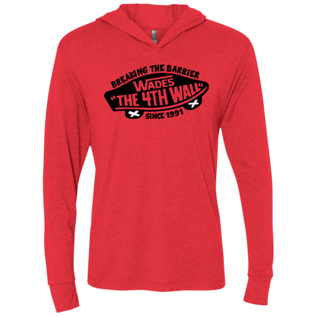 T-Shirts Vintage Red / X-Small Wades Triblend Long Sleeve Hoodie Tee