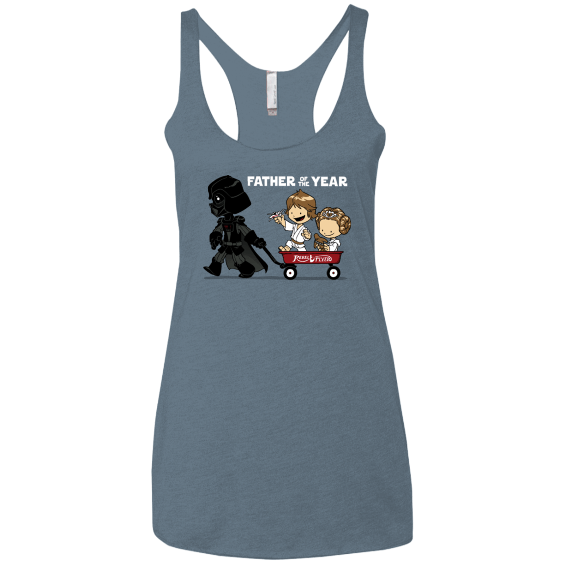 T-Shirts Indigo / X-Small WagonRide Women's Triblend Racerback Tank