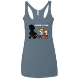 T-Shirts Indigo / X-Small WagonRide Women's Triblend Racerback Tank