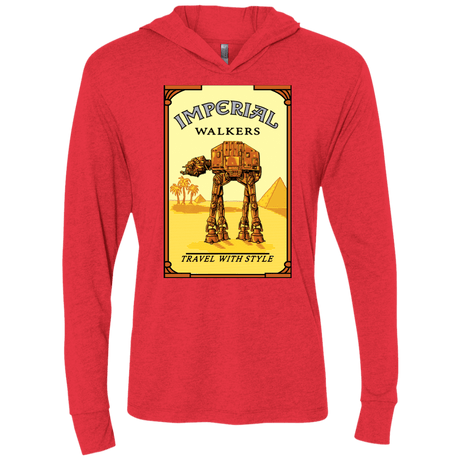 T-Shirts Vintage Red / X-Small Walk Like An Egyptian Triblend Long Sleeve Hoodie Tee
