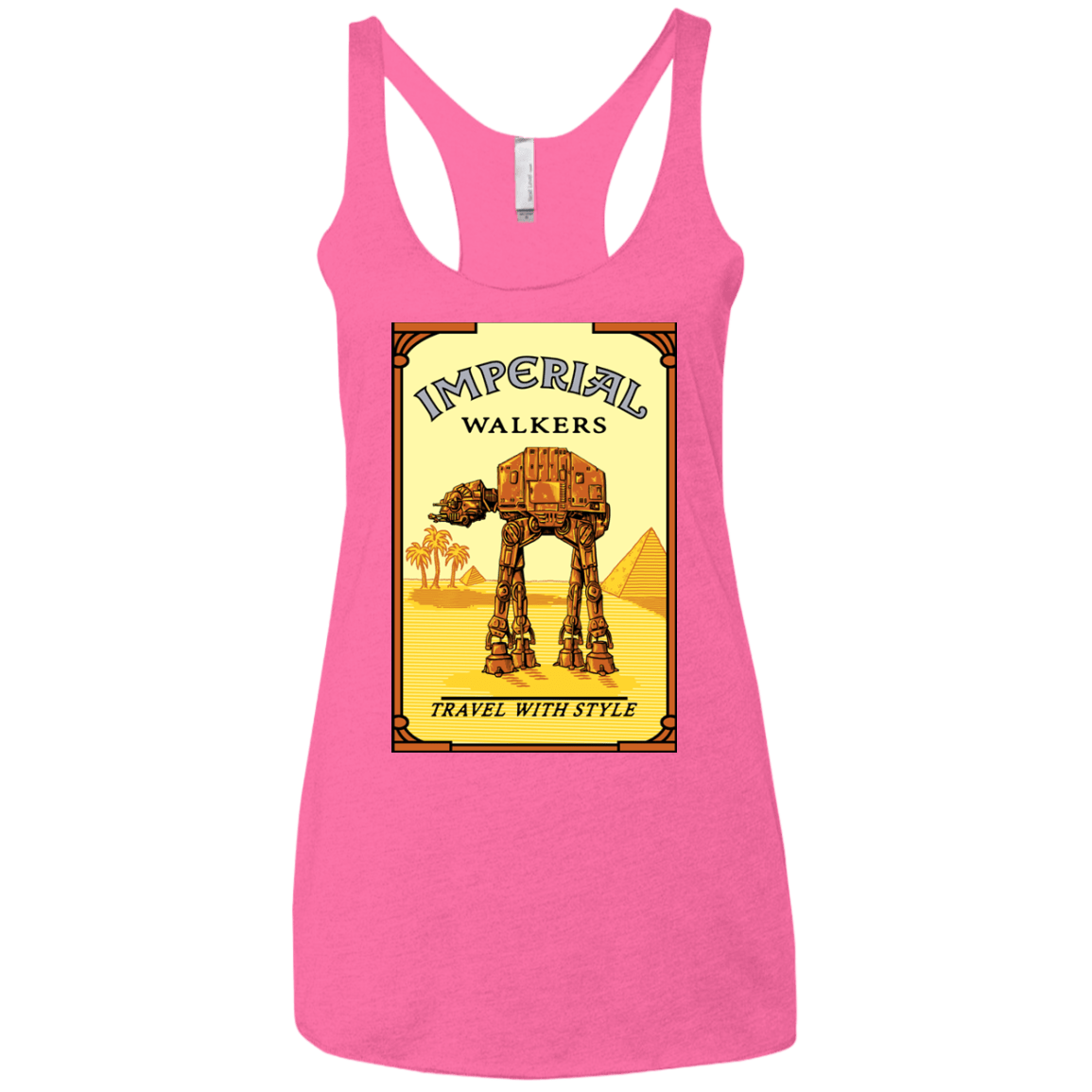 T-Shirts Vintage Pink / X-Small Walk Like An Egyptian Women's Triblend Racerback Tank