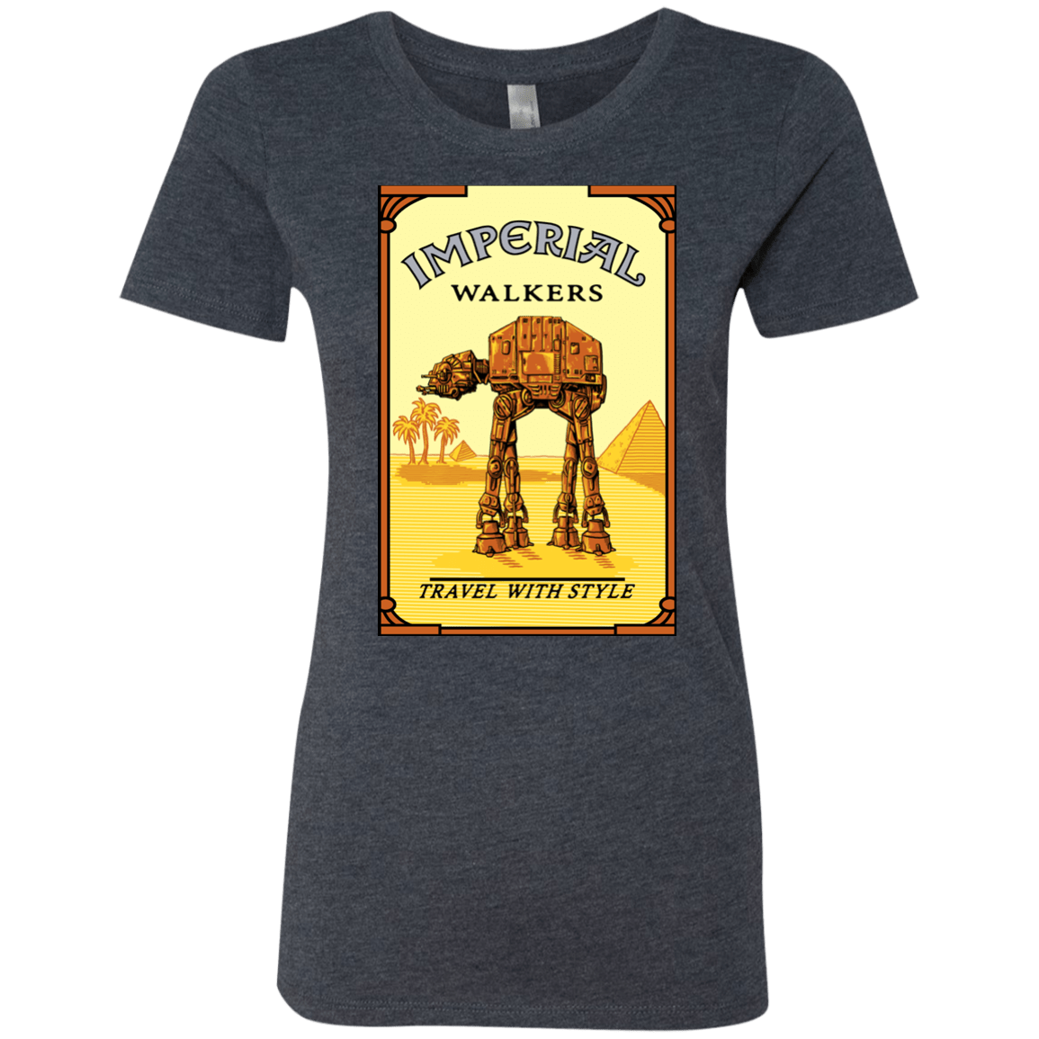 T-Shirts Vintage Navy / Small Walk Like An Egyptian Women's Triblend T-Shirt