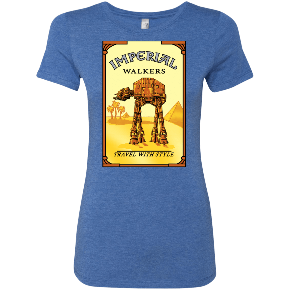 T-Shirts Vintage Royal / Small Walk Like An Egyptian Women's Triblend T-Shirt