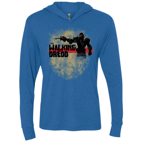 T-Shirts Vintage Royal / X-Small Walking Dredd Triblend Long Sleeve Hoodie Tee