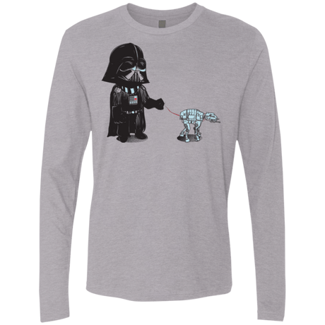 T-Shirts Heather Grey / Small Walking the Robot Men's Premium Long Sleeve