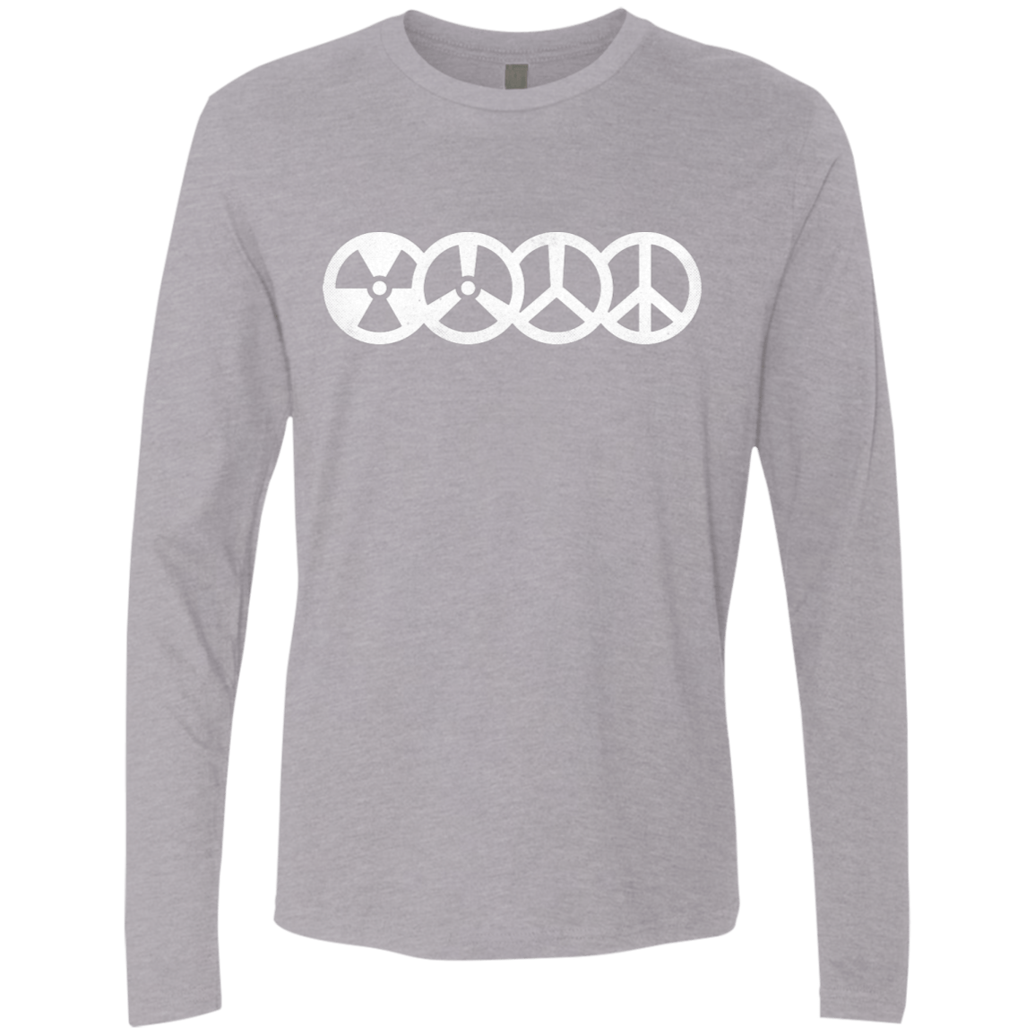 T-Shirts Heather Grey / S War and Peace Men's Premium Long Sleeve
