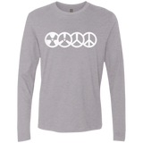 T-Shirts Heather Grey / S War and Peace Men's Premium Long Sleeve