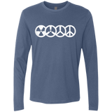 T-Shirts Indigo / S War and Peace Men's Premium Long Sleeve