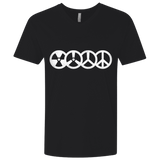 T-Shirts Black / X-Small War and Peace Men's Premium V-Neck
