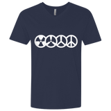 T-Shirts Midnight Navy / X-Small War and Peace Men's Premium V-Neck
