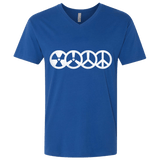 T-Shirts Royal / X-Small War and Peace Men's Premium V-Neck