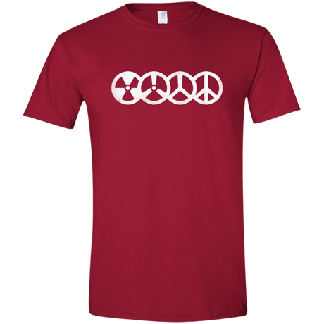 T-Shirts Cardinal Red / S War and Peace Men's Semi-Fitted Softstyle