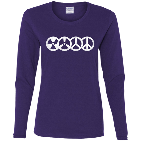 T-Shirts Purple / S War and Peace Women's Long Sleeve T-Shirt