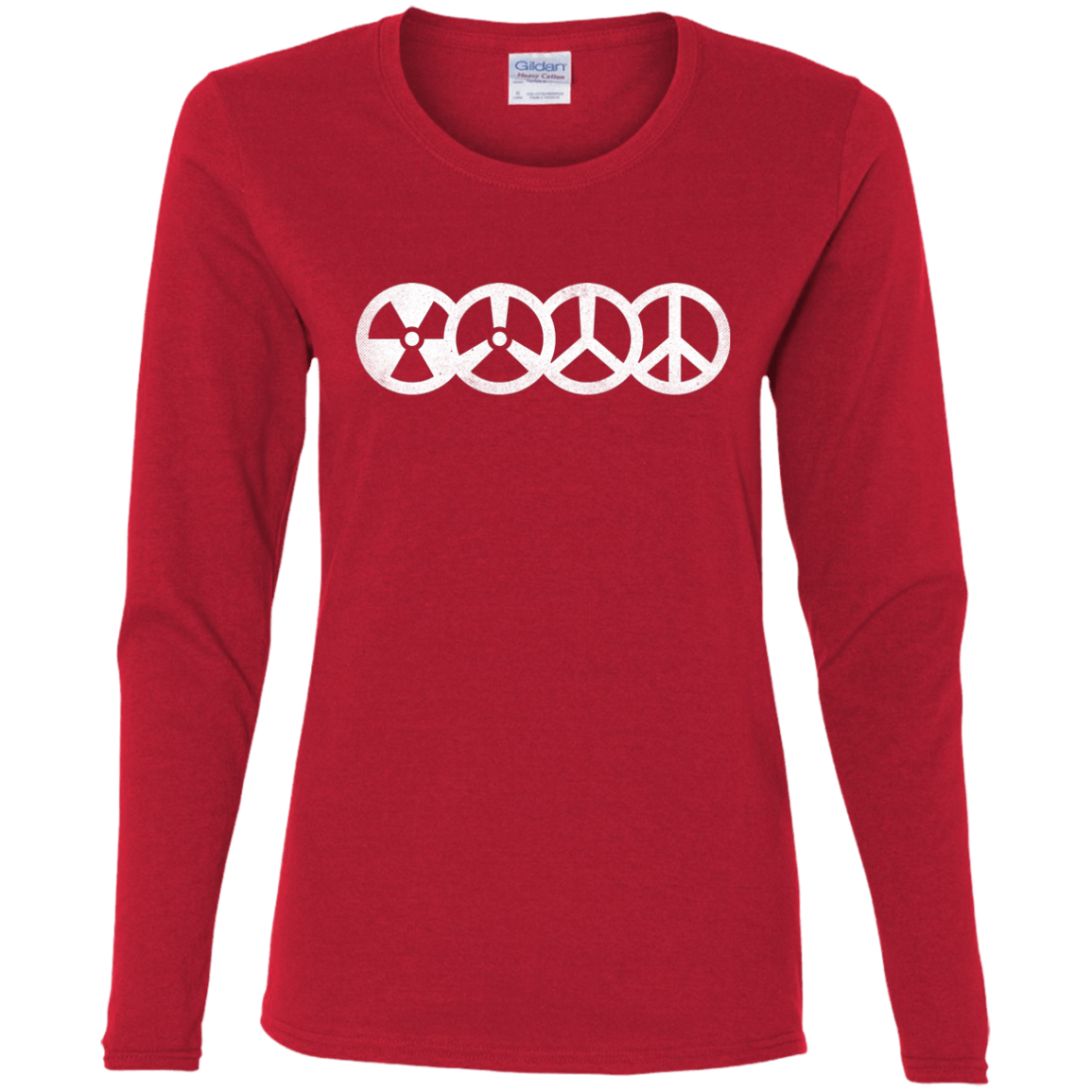 T-Shirts Red / S War and Peace Women's Long Sleeve T-Shirt