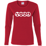 T-Shirts Red / S War and Peace Women's Long Sleeve T-Shirt