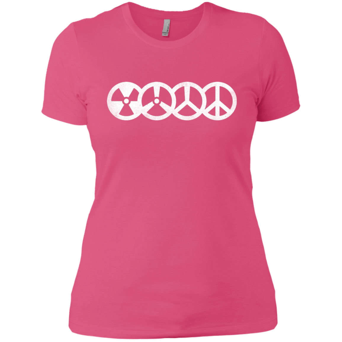 T-Shirts Hot Pink / X-Small War and Peace Women's Premium T-Shirt