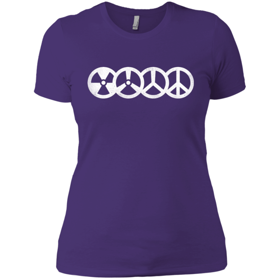 T-Shirts Purple Rush/ / X-Small War and Peace Women's Premium T-Shirt