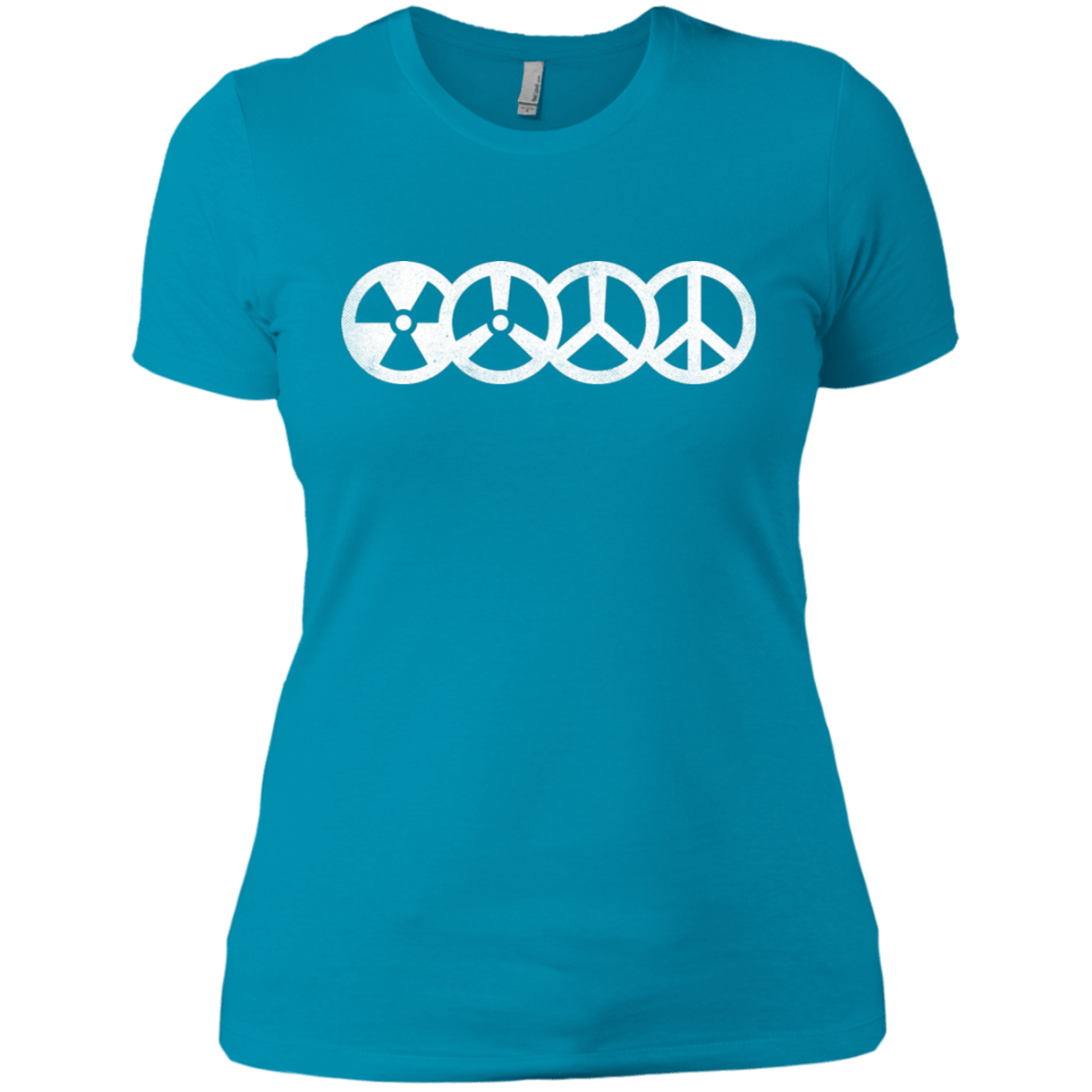 T-Shirts Turquoise / X-Small War and Peace Women's Premium T-Shirt