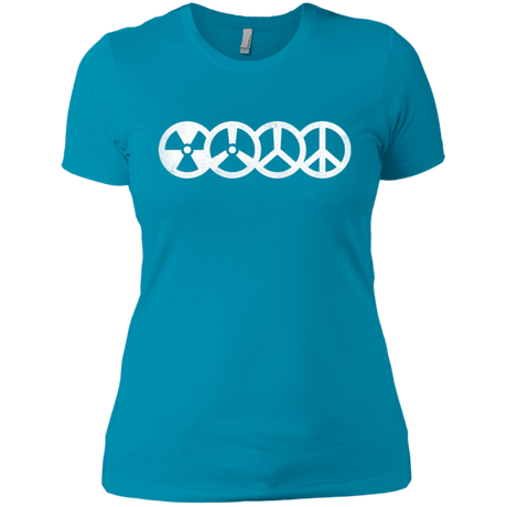 T-Shirts Turquoise / X-Small War and Peace Women's Premium T-Shirt