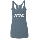 T-Shirts Indigo / X-Small War and Peace Women's Triblend Racerback Tank