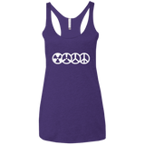 T-Shirts Purple Rush / X-Small War and Peace Women's Triblend Racerback Tank