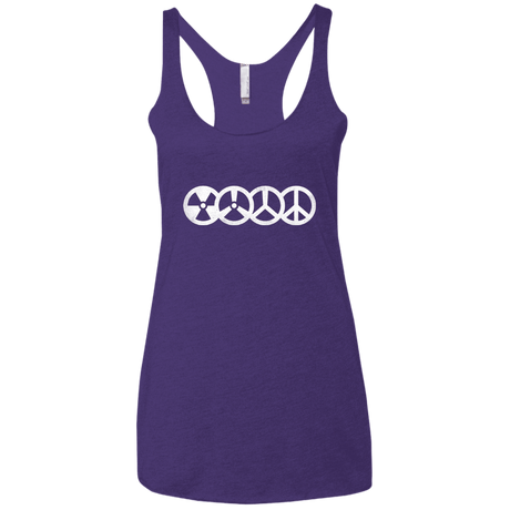 T-Shirts Purple Rush / X-Small War and Peace Women's Triblend Racerback Tank