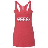 T-Shirts Vintage Red / X-Small War and Peace Women's Triblend Racerback Tank