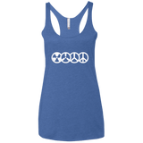 T-Shirts Vintage Royal / X-Small War and Peace Women's Triblend Racerback Tank