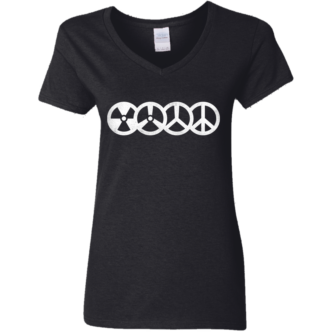 T-Shirts Black / S War and Peace Women's V-Neck T-Shirt