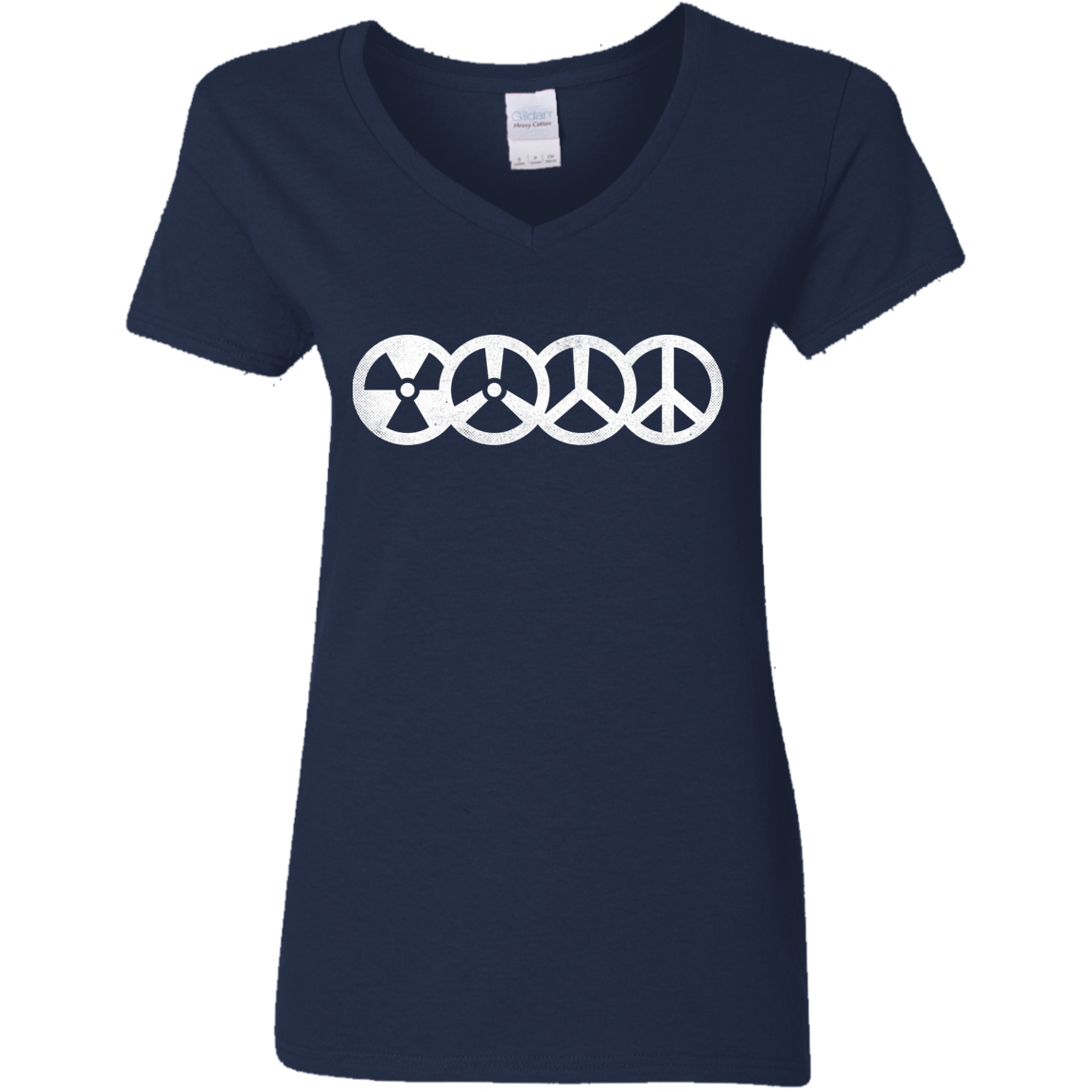 T-Shirts Navy / S War and Peace Women's V-Neck T-Shirt