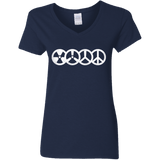 T-Shirts Navy / S War and Peace Women's V-Neck T-Shirt