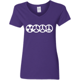 T-Shirts Purple / S War and Peace Women's V-Neck T-Shirt