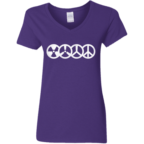 T-Shirts Purple / S War and Peace Women's V-Neck T-Shirt