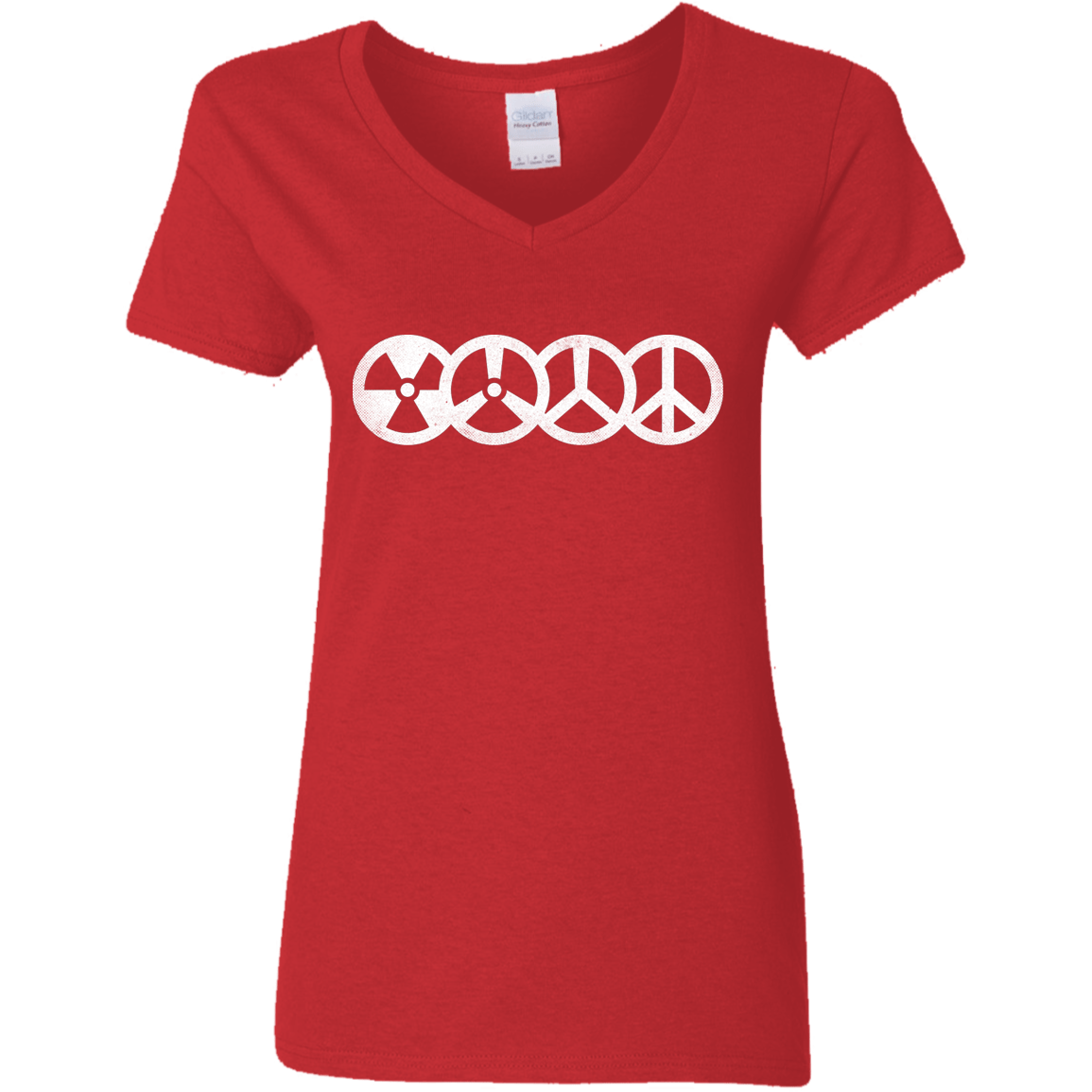 T-Shirts Red / S War and Peace Women's V-Neck T-Shirt