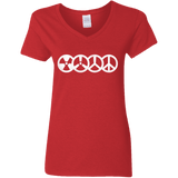 T-Shirts Red / S War and Peace Women's V-Neck T-Shirt