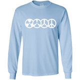 T-Shirts Light Blue / YS War and Peace Youth Long Sleeve T-Shirt